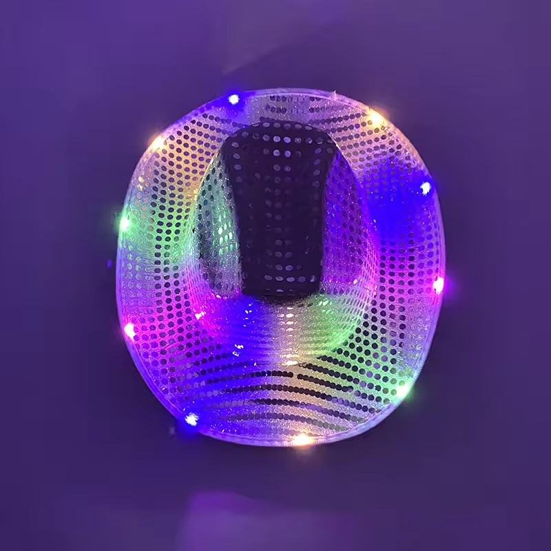 Party Hat Cone - Blinky LED Işıklı Kovboy Kovgirl Şapkası