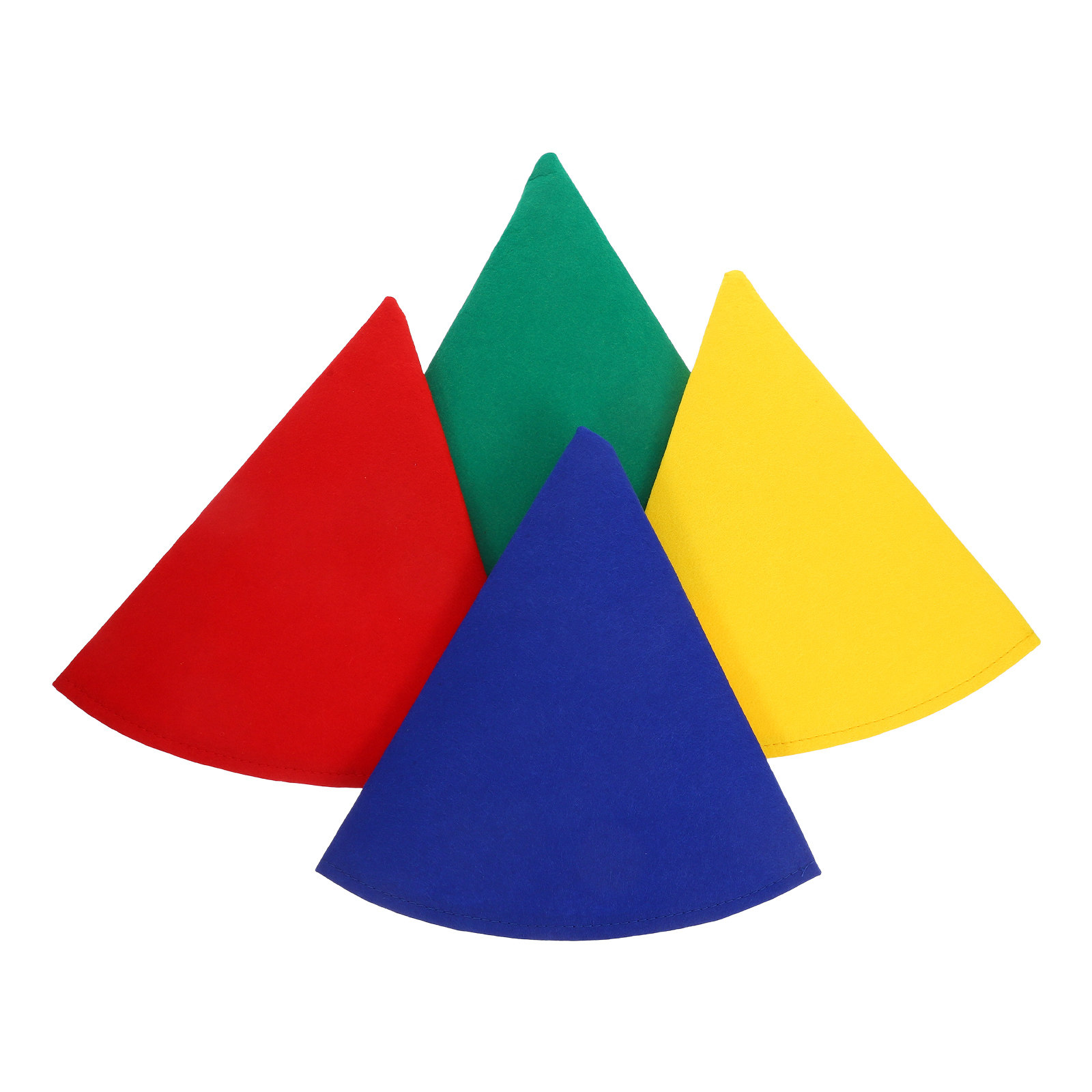 Party Hat Cone - 4 Adet Keçe Koni Cüce Şapkası
