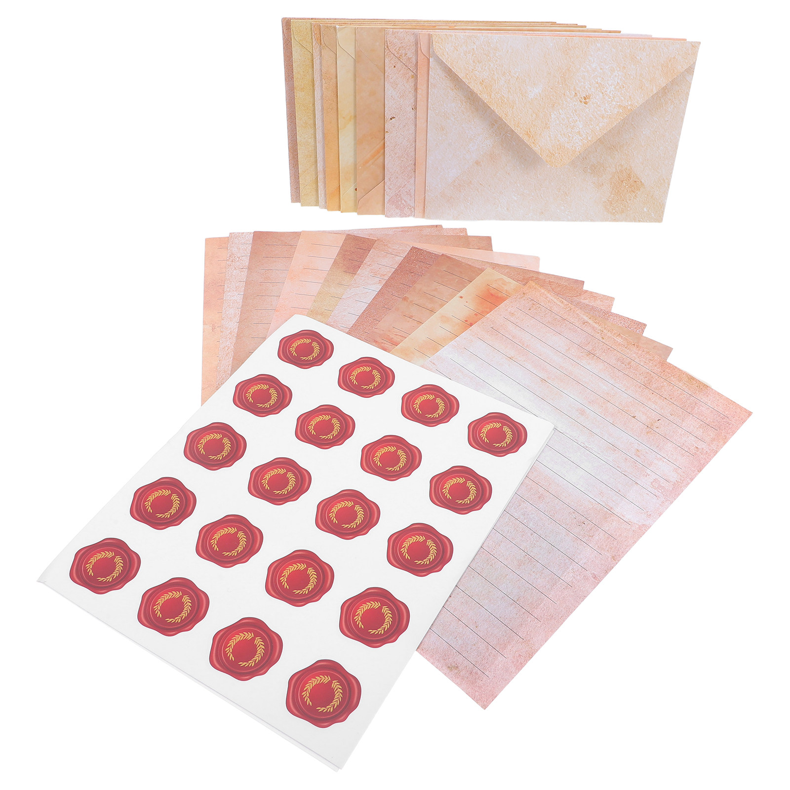 Papercraft Supply Invitation - 1 Set Vintage Mektup Kırtasiye Seti