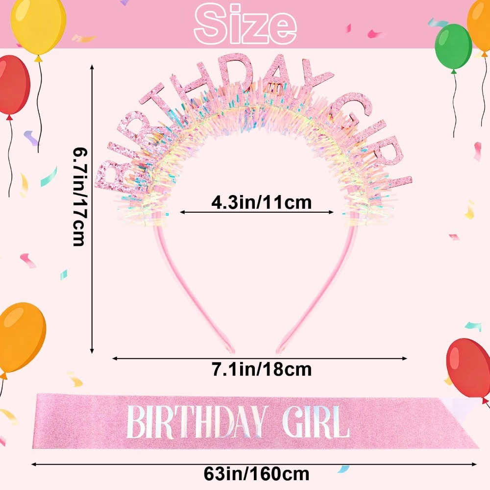Doğum Günü Kızı Kuşak Simli Ta - Birthday Sash Glitter incelemesi ve fiyatı