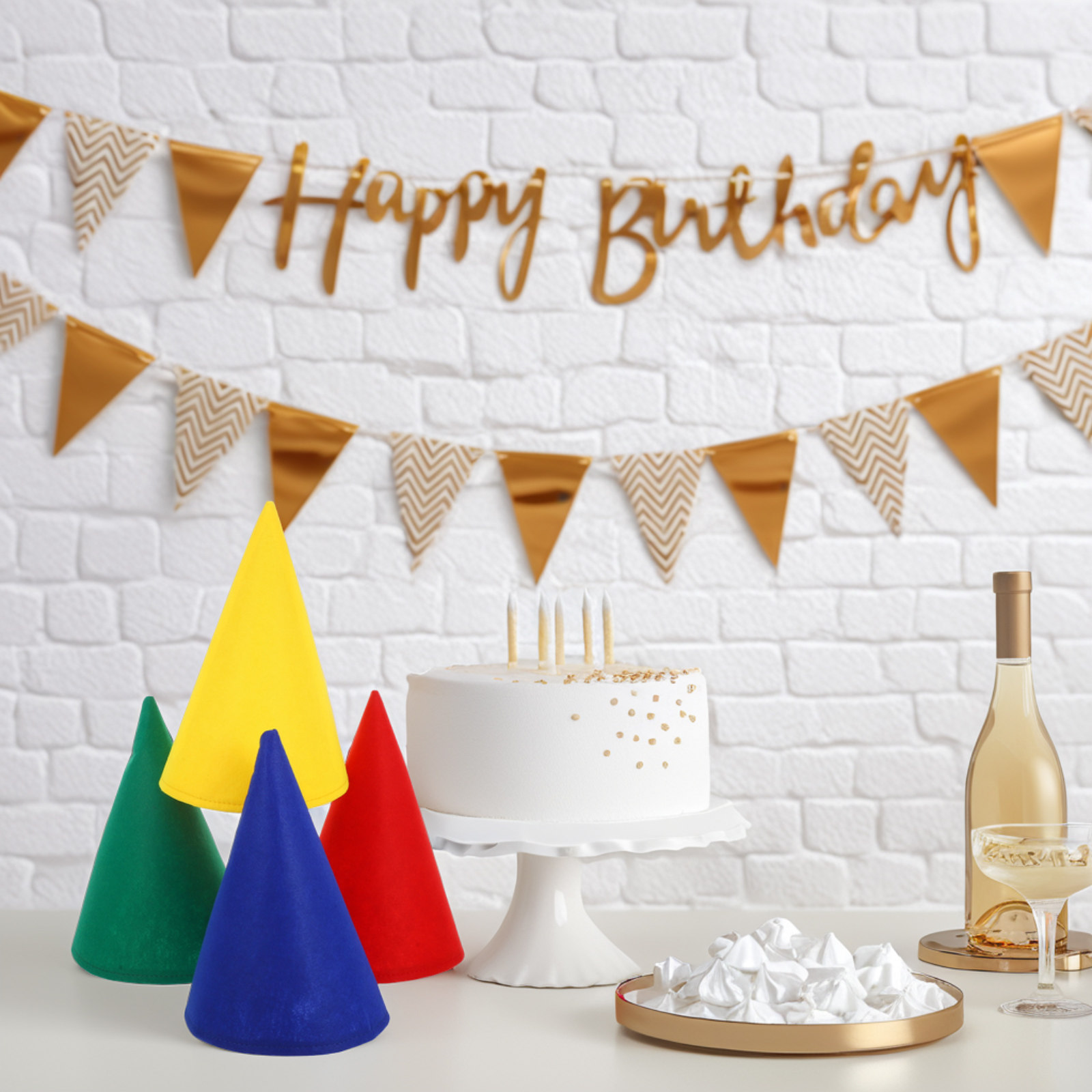 4 Adet Keçe Koni Cüce Şapkası  - Party Hat Cone incelemesi ve fiyatı
