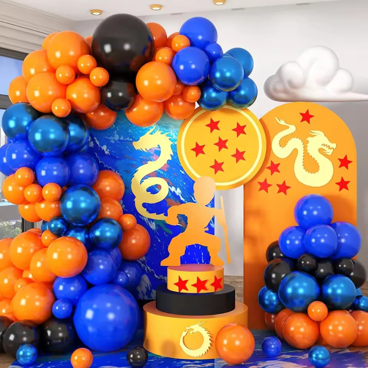 110 adet Turuncu Mavi Lateks B - Balloon Arch Kit incelemesi ve fiyatı