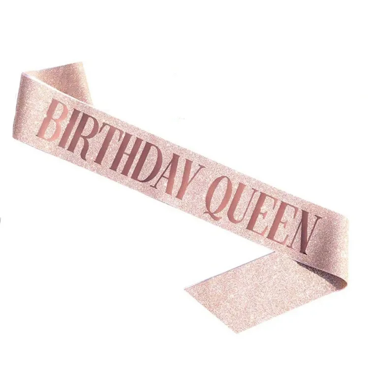 Doğum günü kraliçe taç kız kad - Birthday Sash Glitter incelemesi ve fiyatı