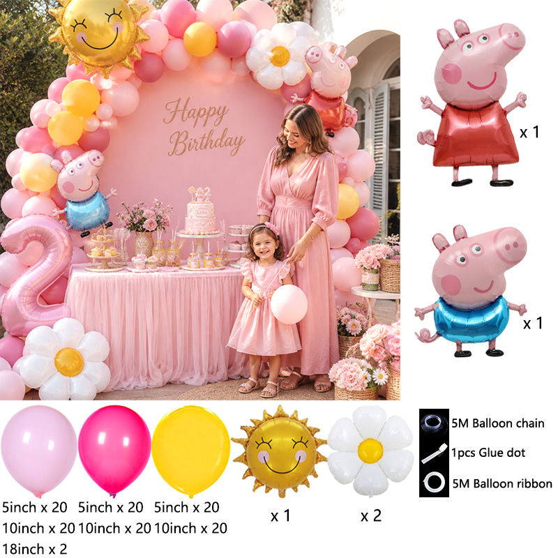 Peppa Pig Temalı Balon Kemeri  - Balloon Arch Kit incelemesi ve fiyatı