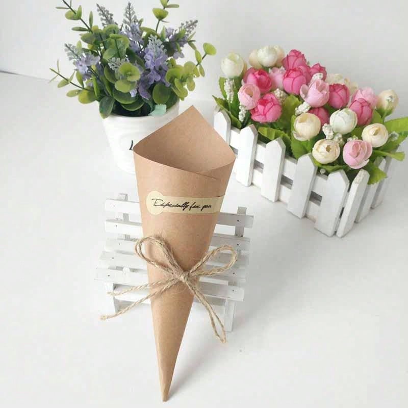 100 adet DIY doğal Kraft kağıt - Cotton Candy Cone incelemesi ve fiyatı